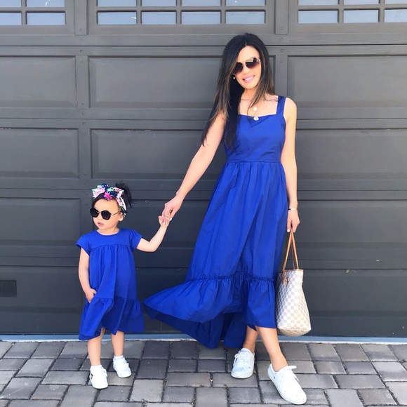 Dresses & Skirts - Bright Blue Tiered Dress